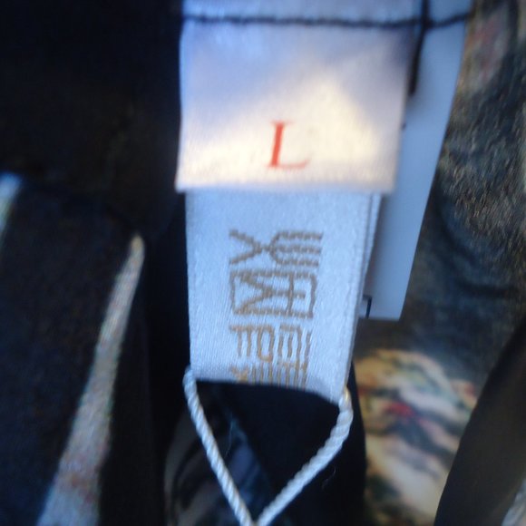 Hanhzhou Mulberry Silk Traditional Dress Art Smoke  Size L NWT's. - Picture 9 of 15